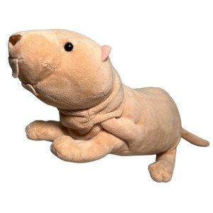 Wild Republic Naked Mole Rat Plush Stuffed Animal 9"‎ Sand Puppy No Hair